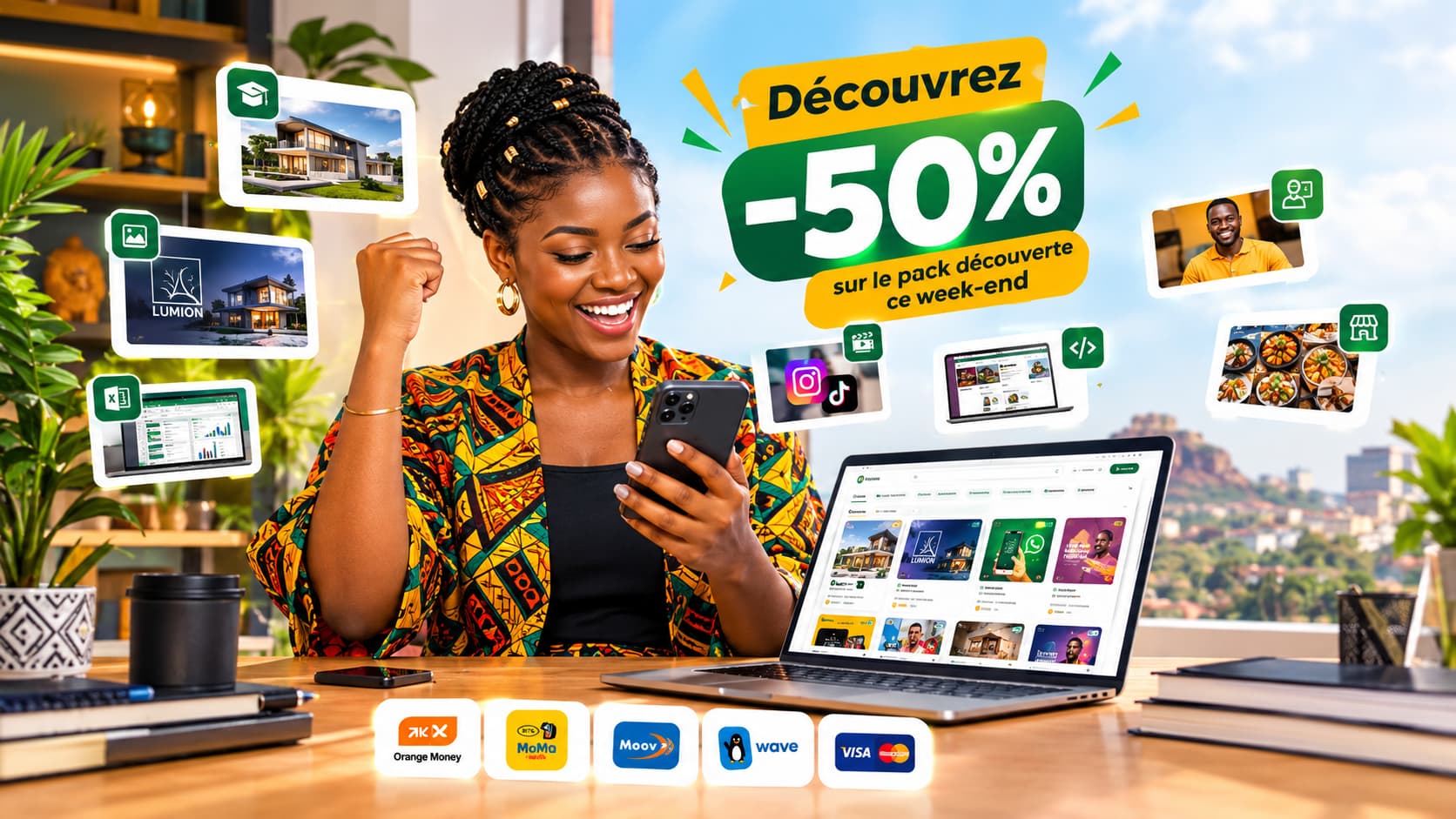 Waaraaboo — marketplace de produits digitaux africains